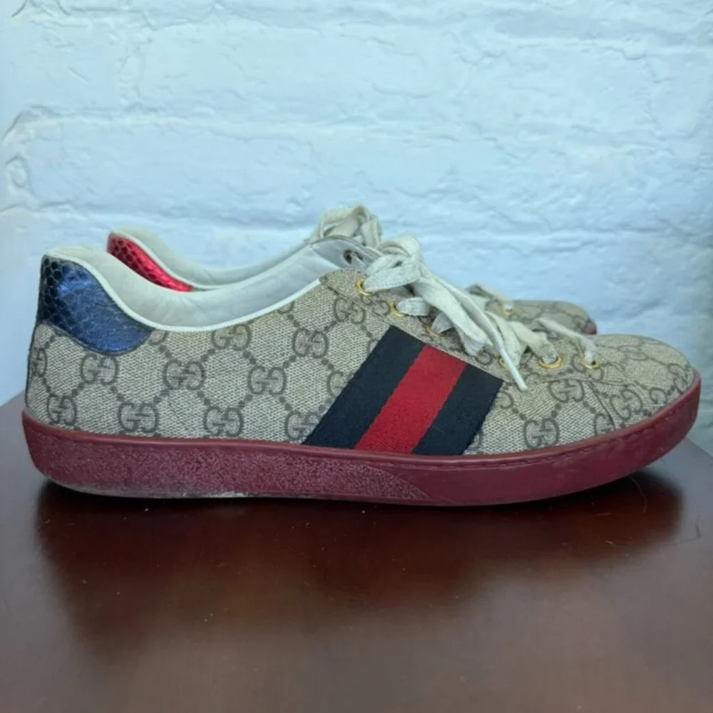 Gucci Mens Ace Sneakers - Picture 5 of 5